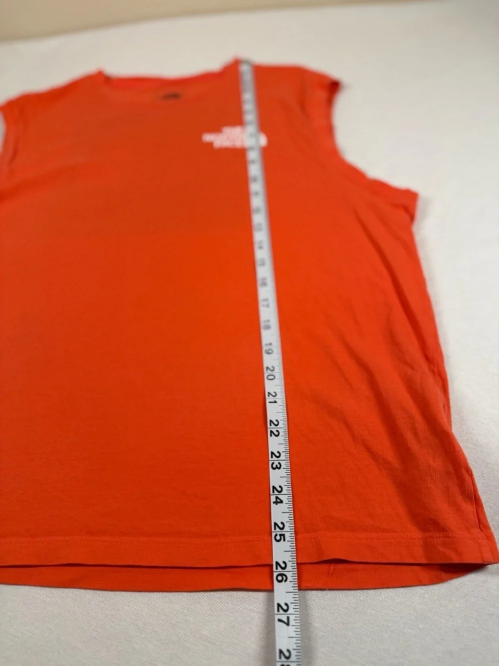 North Face Men's Sleeveless Athletic Shirt Size Large - Orange